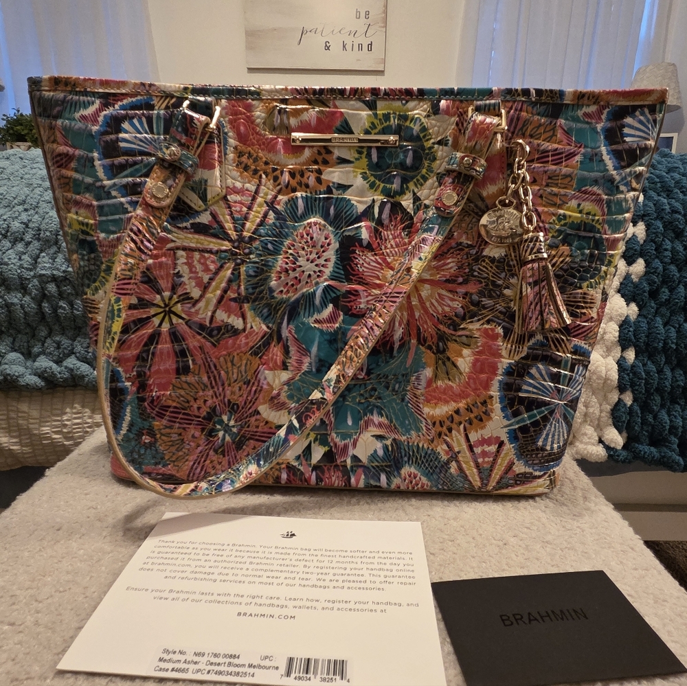 Brahmin Desert Bloom Medium Asher